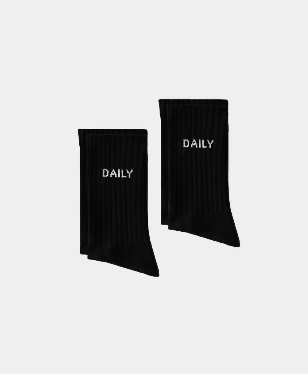 DP - Black Etype Sock 2-Pack - Packshot - Rear