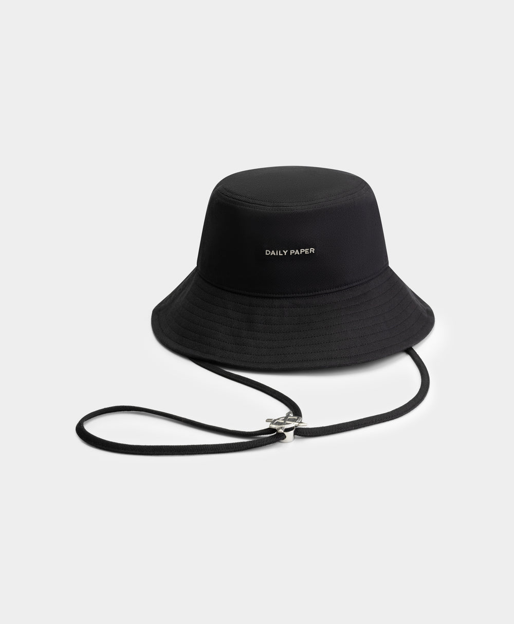 DP - Black Niu Bucket Hat - Packshot - Front