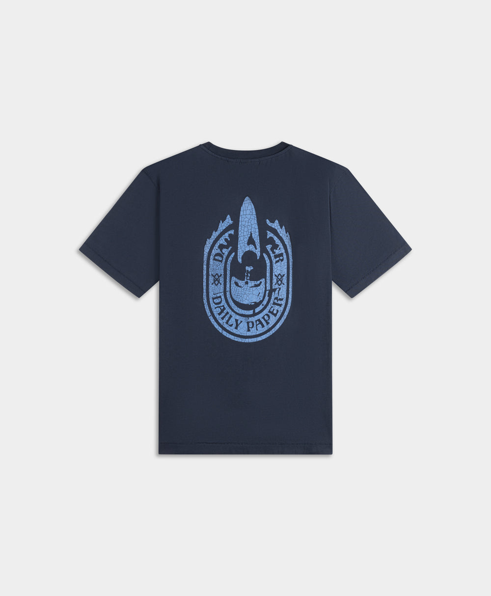 DP - Sky Captain Blue Candle Label Boxy T-Shirt - Packshot - rear