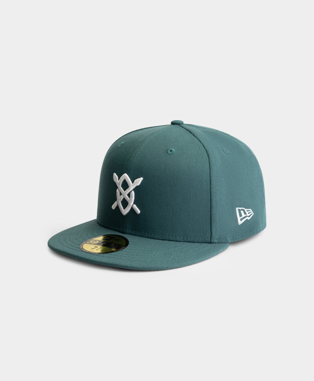 DP - Pine Green Daily Paper x New Era 59FIFTY Fitted Cap - Packshot - Front