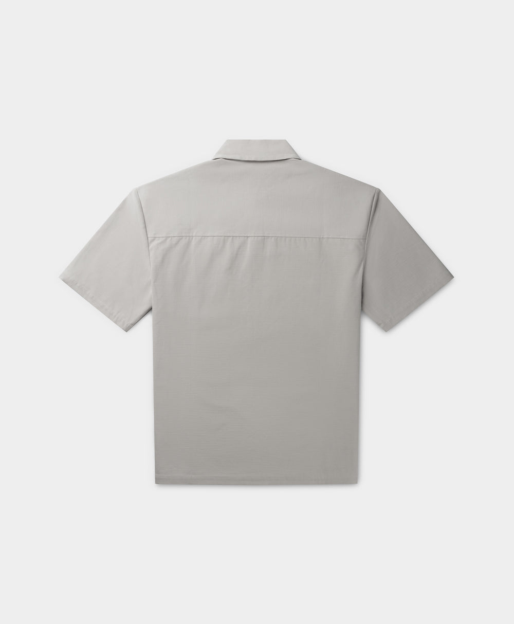 DP - Sleet Grey Dembe Relaxed Shirt - Packshot - Rear