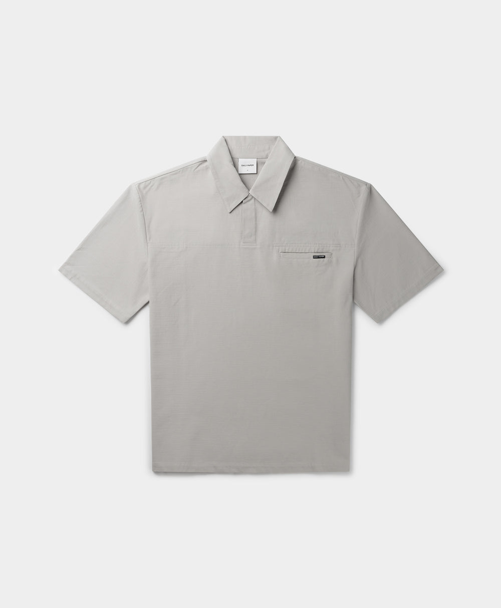 DP - Sleet Grey Dembe Relaxed Shirt - Packshot - Front