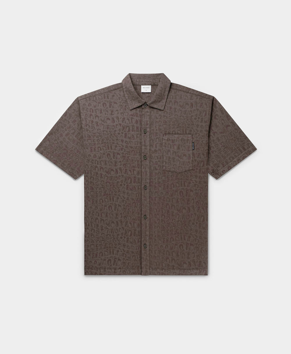 DP - Black Oyster Digital Croc Shirt - Packshot - Front