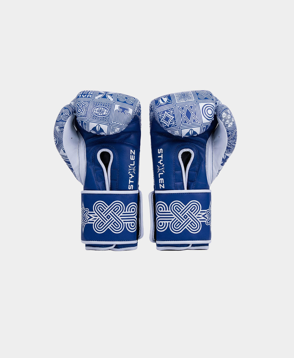 DP - Light Blue DP X Engage Boxing Gloves - Packshot - rear
