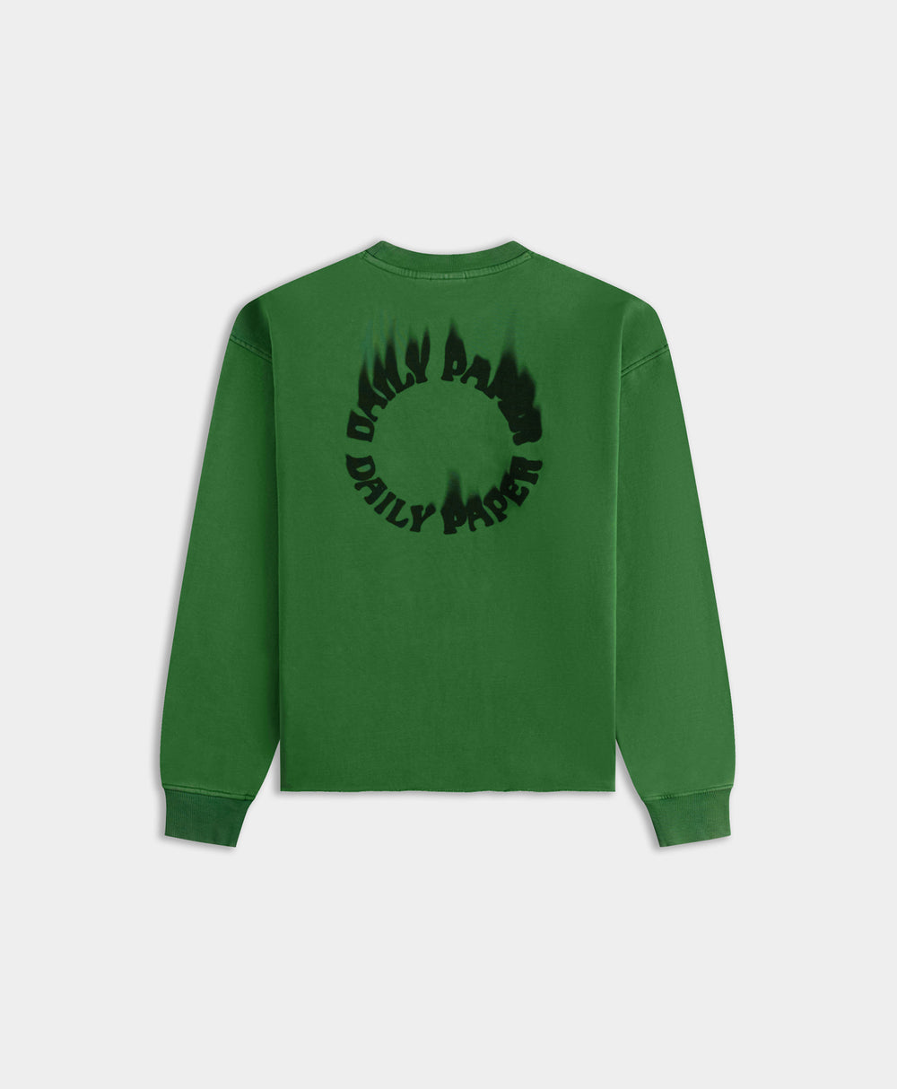 DP - Abundant Green Flame Circle Sweater - Packshot - rear
