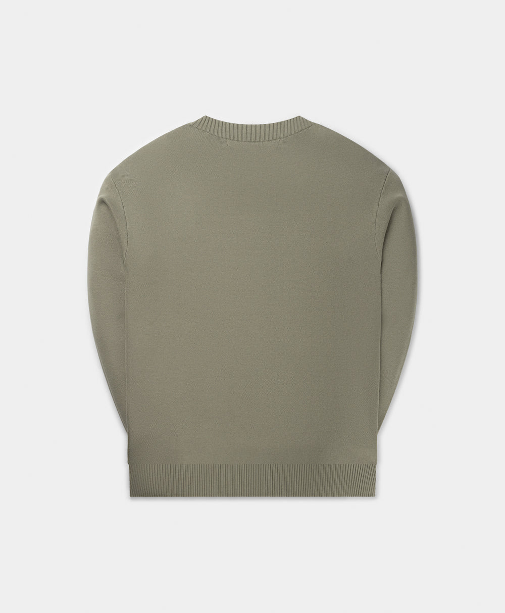 DP - Shadow Green Forum Knit Sweater - Packshot - Rear