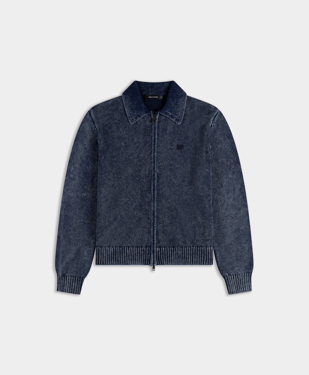DP - Indigo Knit Cardigan - Packshot - front