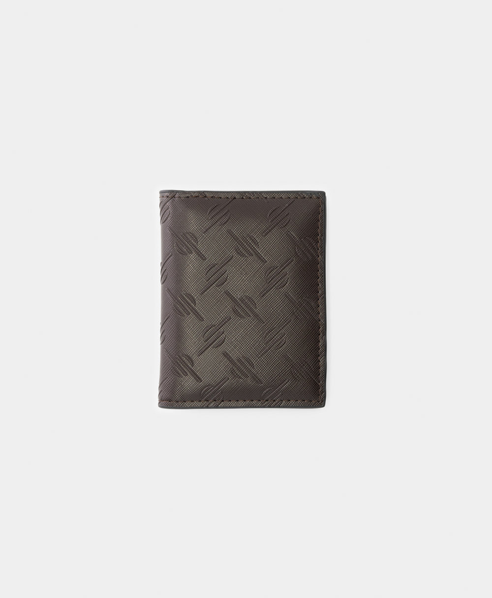 DP - Dark Brown Kidis Monogram Wallet - Packshot - Rear