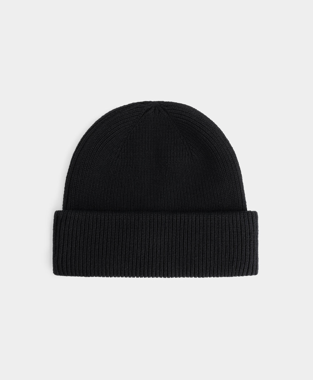 DP - Black Knitted Beanie - Packshot - rear
