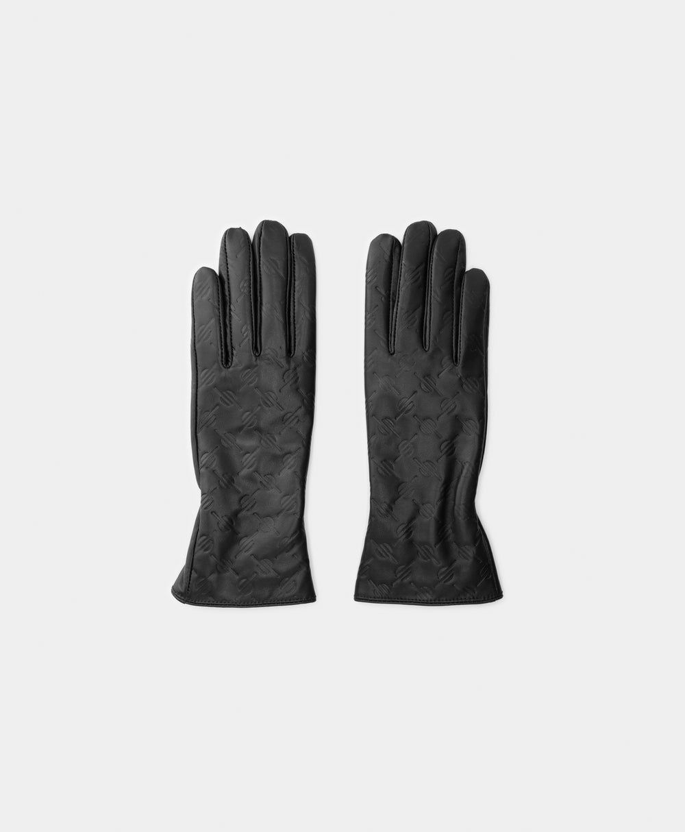 DP - Black Monogram Leather Glove - Packshot - front