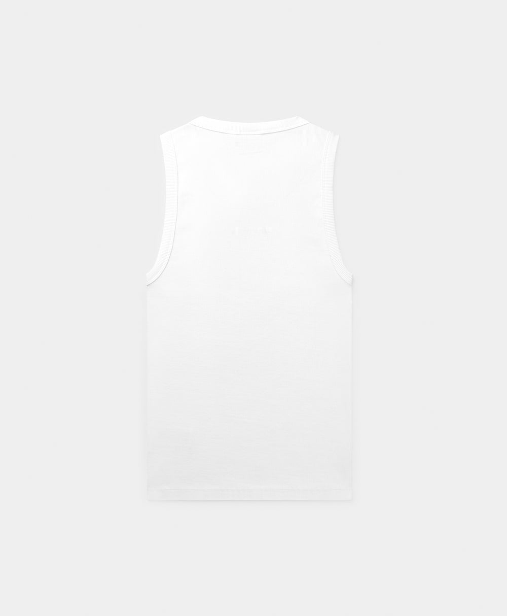 DP - White Logotype Tank Top - Packshot - Rear