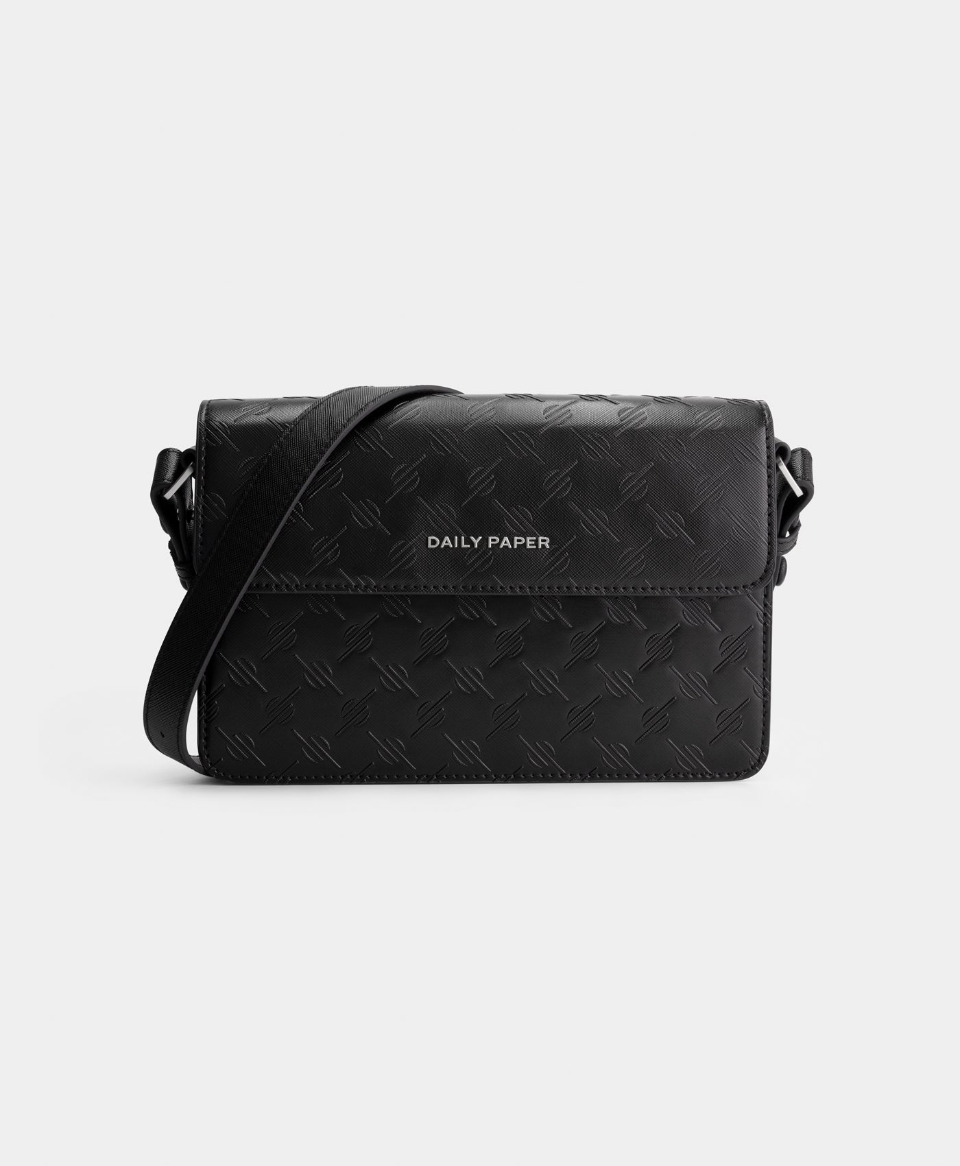 DP - Black Meru EMB Monogram Bag - Packshot - front