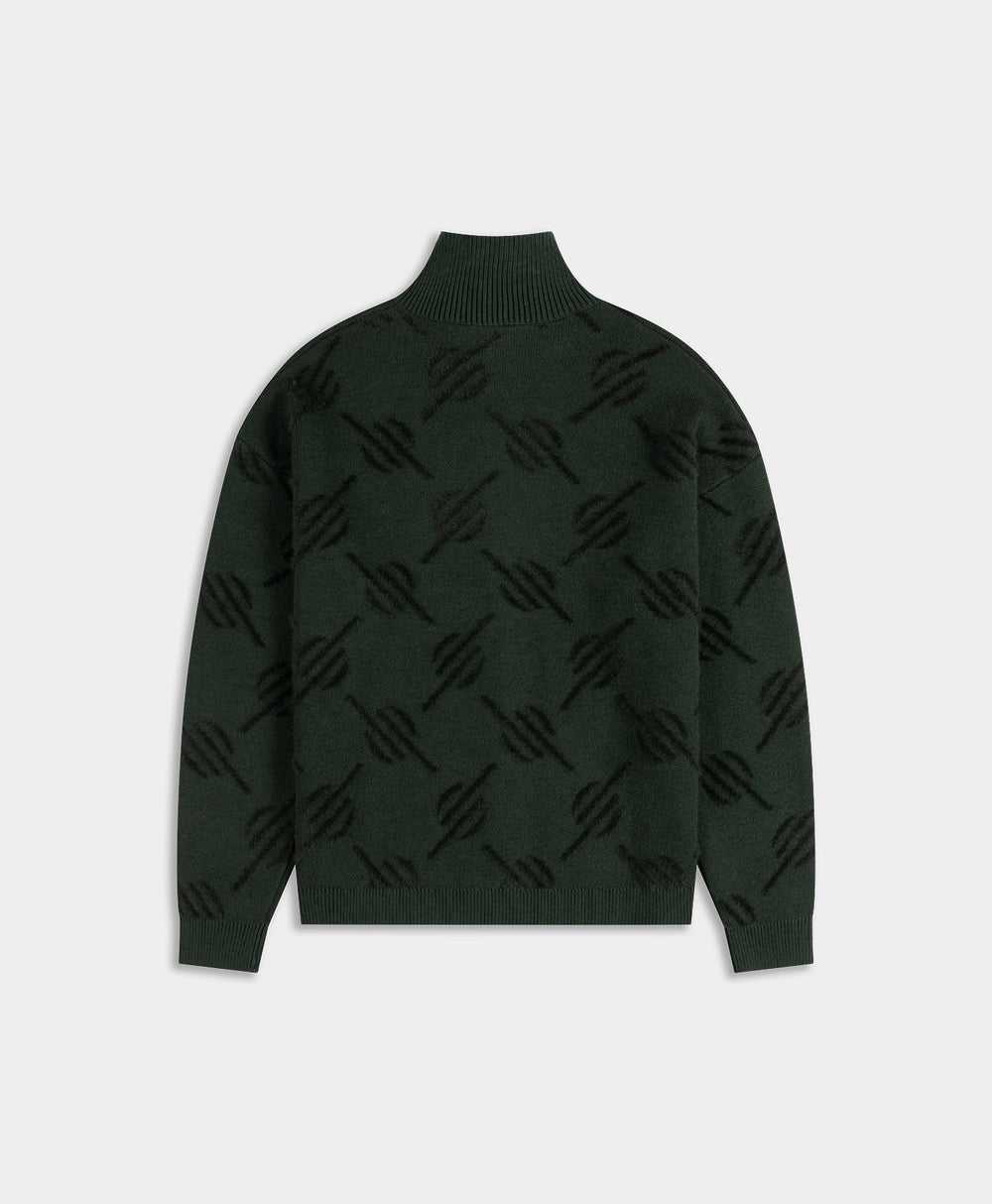DP - Rosin Monogram Knit Zip Up - Packshot - rear