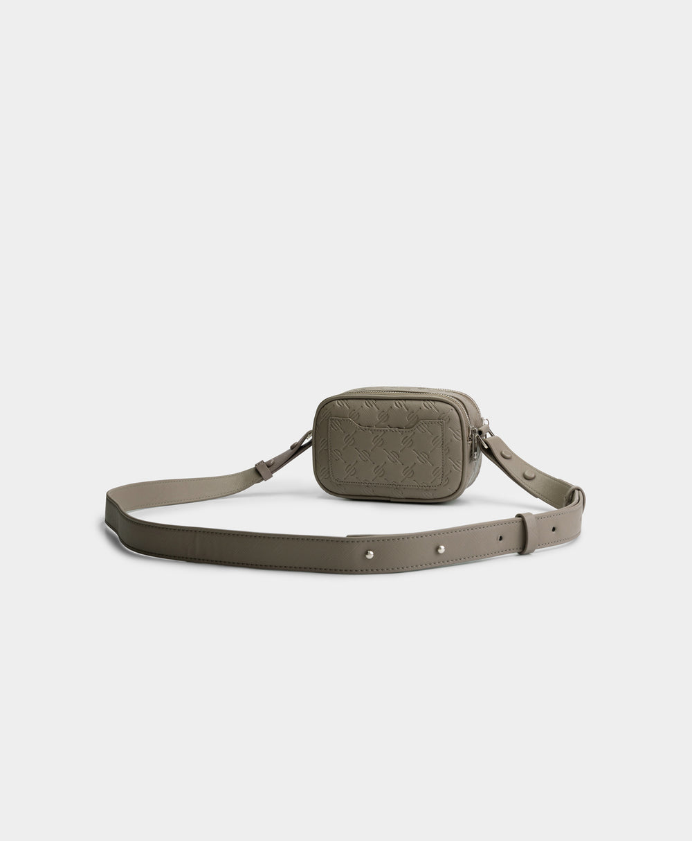 DP - Taupe Grey May Monogram Bag - Packshot - Rear