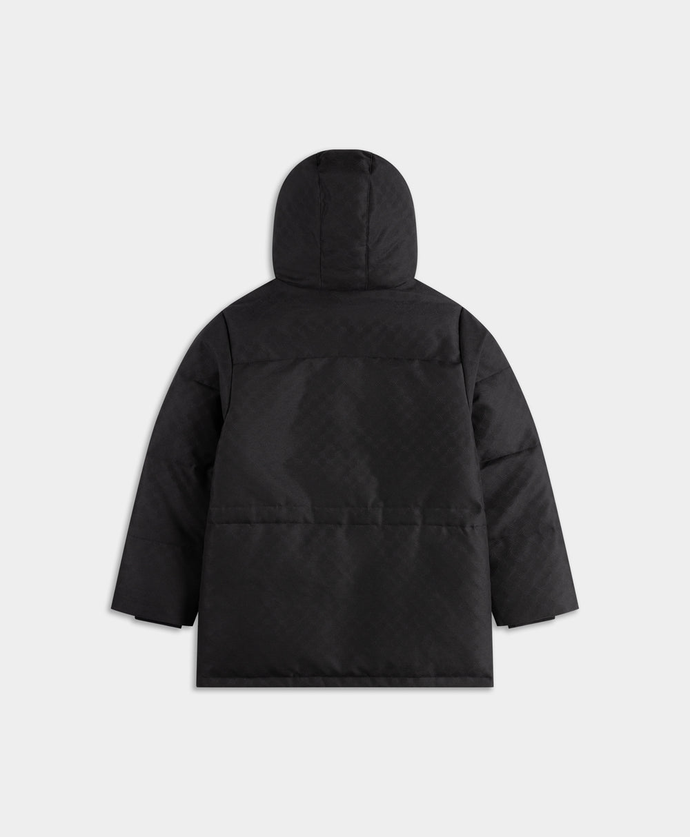 DP - Black Oba Monogram Puffer - Packshot - rear