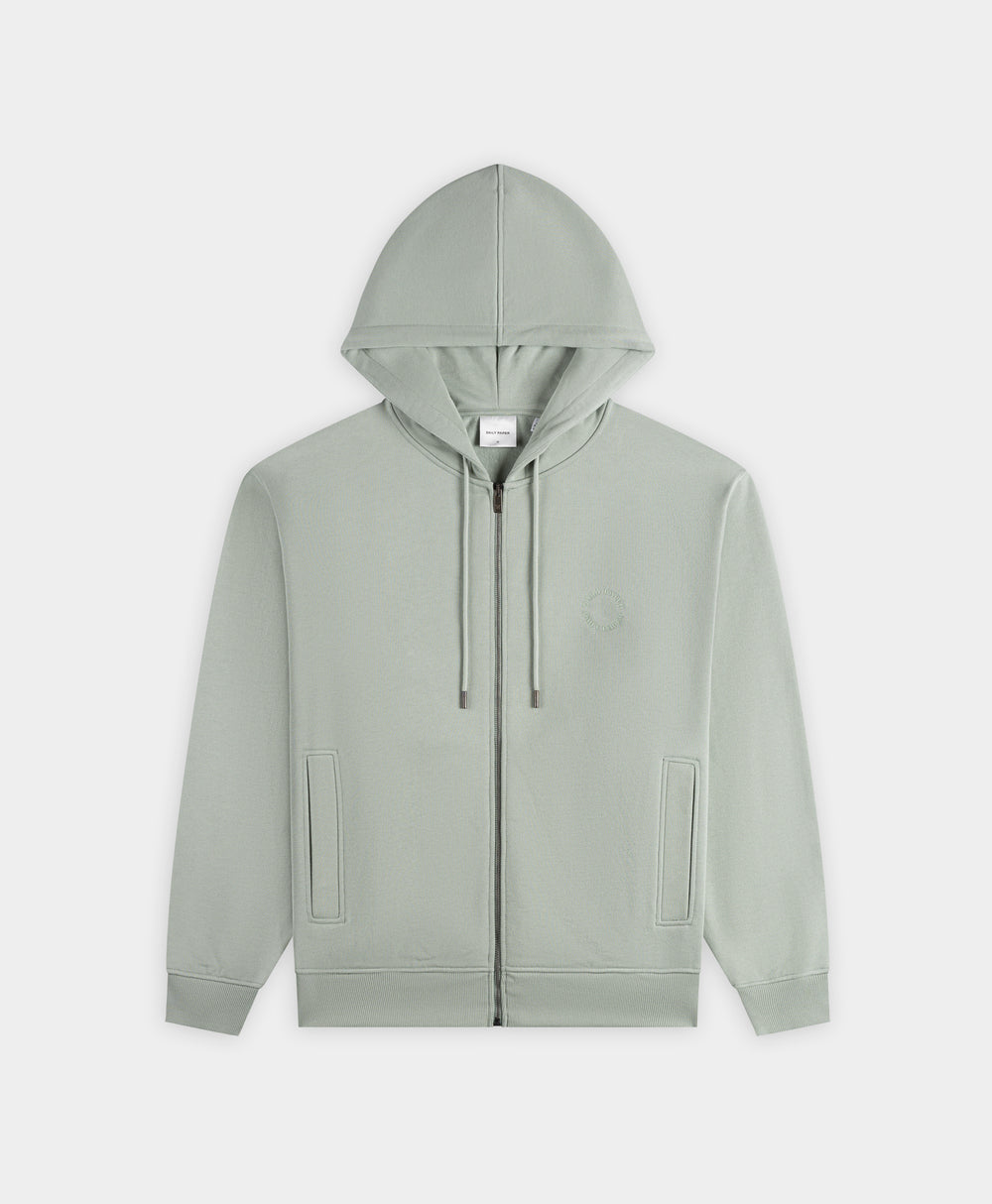DP - Iceberg Green Orbit Emb Zip Hoodie - Packshot - front