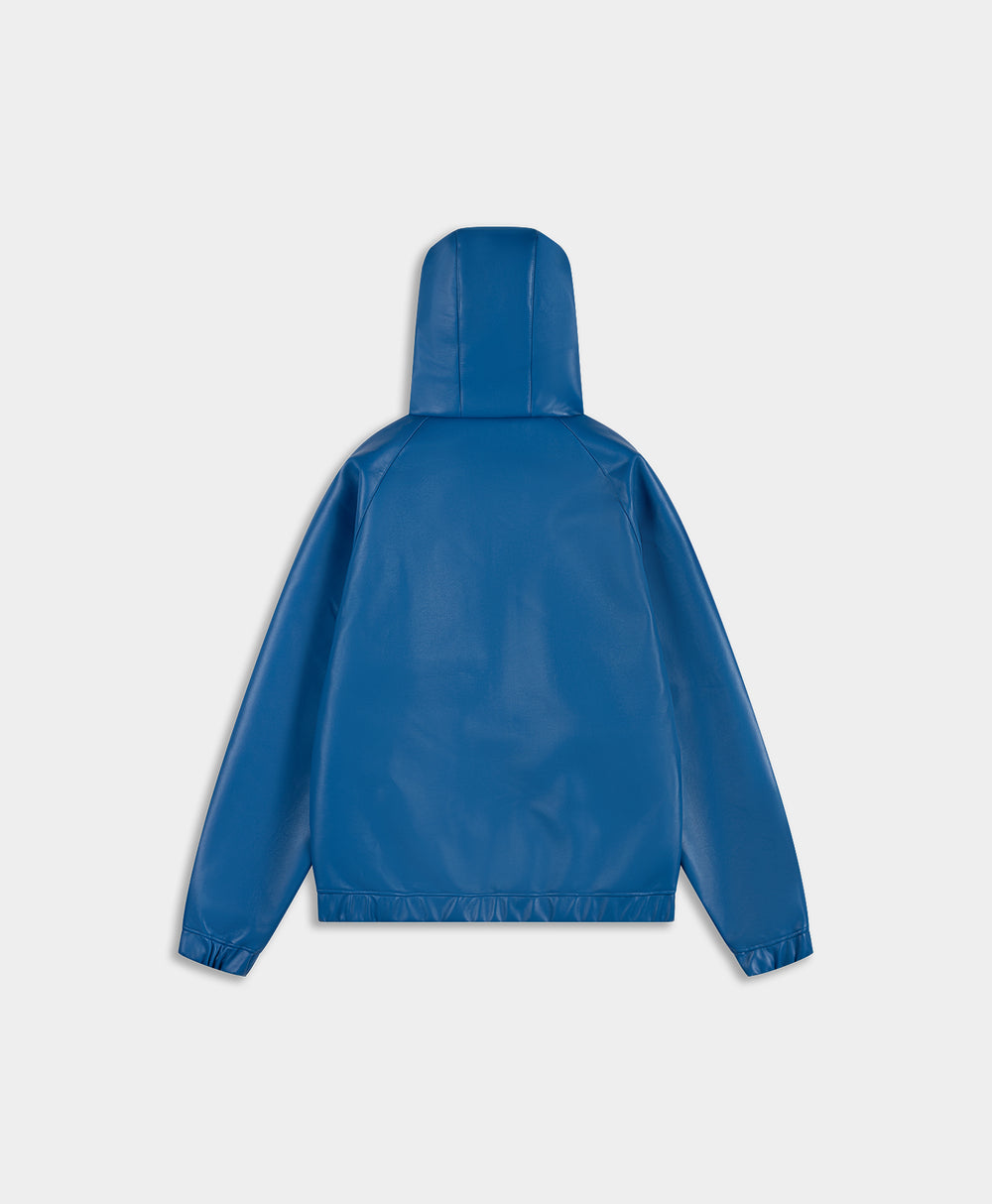 DP - Brilliant Blue PU Scuba Jacket - Packshot - rear