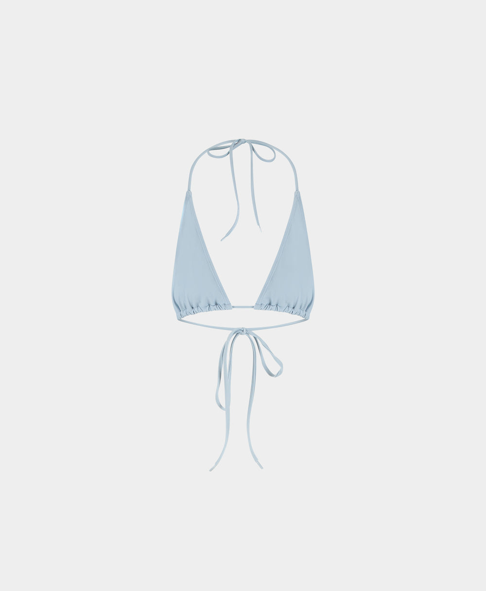 DP - Subdued Blue Pinto Bikini Top - Packshot - Front