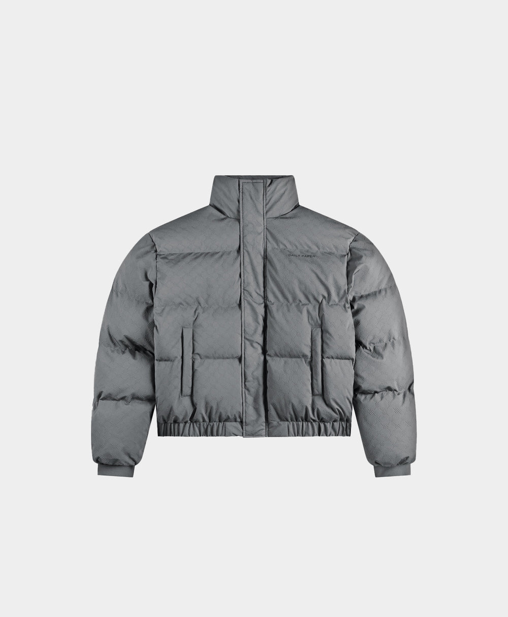 DP - Volcanic Ash Renako Monogram Puffer Jacket - Packshot - Front