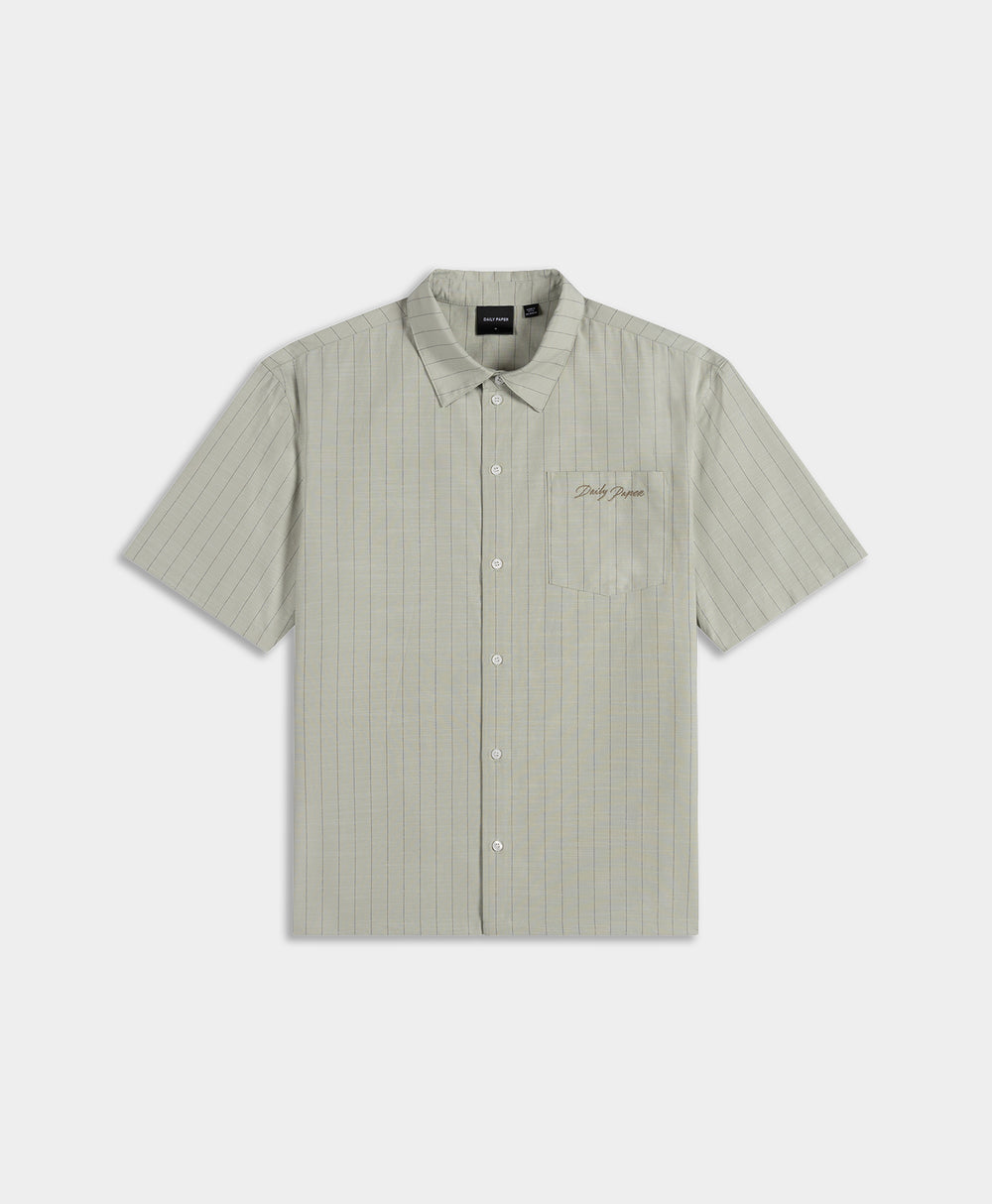 DP - Green Stripe Script Shirt - Packshot - front