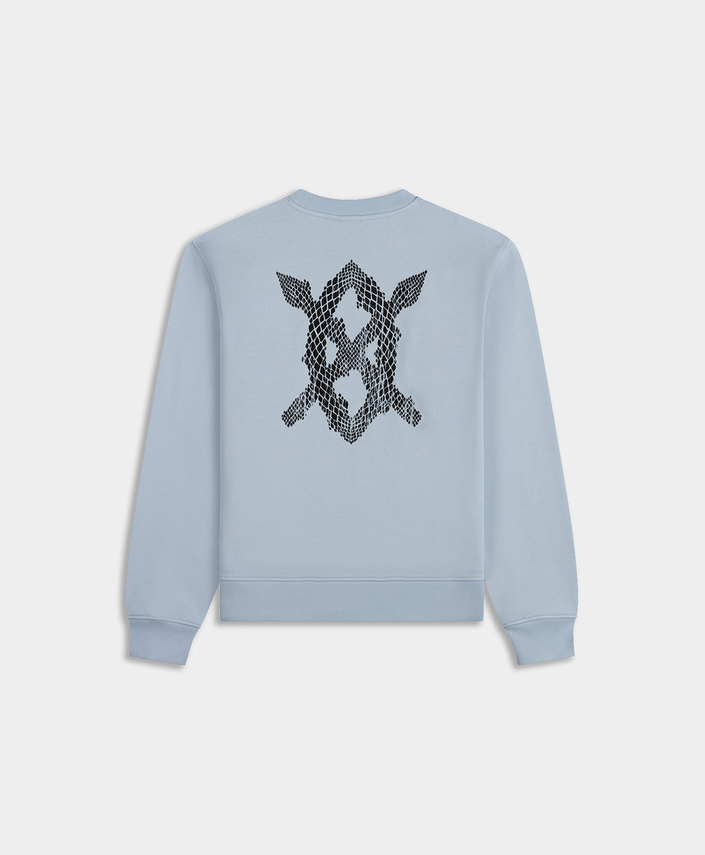 DP - Skyway Blue Snake Shield Sweater - Packshot - rear