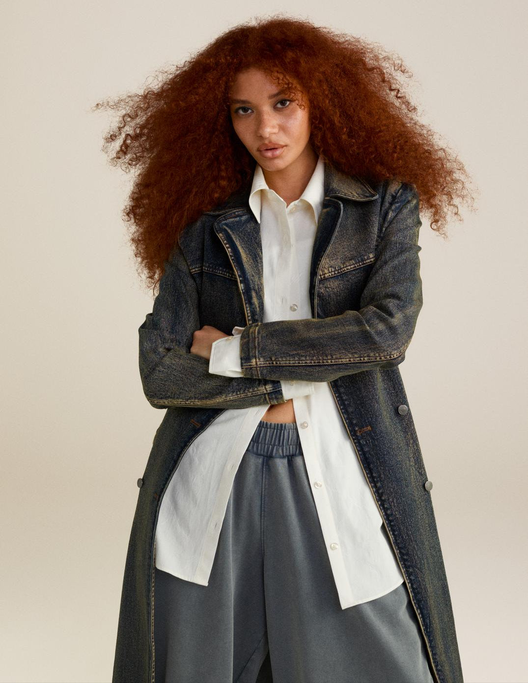 DP - Light Blue Asola Avery Pants - Modelshot - wmn - front