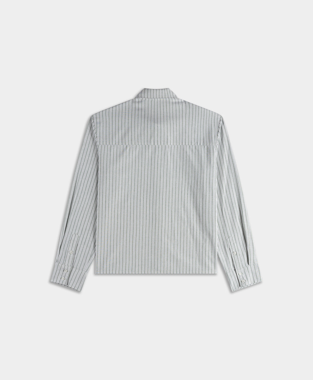 DP - Green Stripe Stripe Script Shirt - Packshot -rear