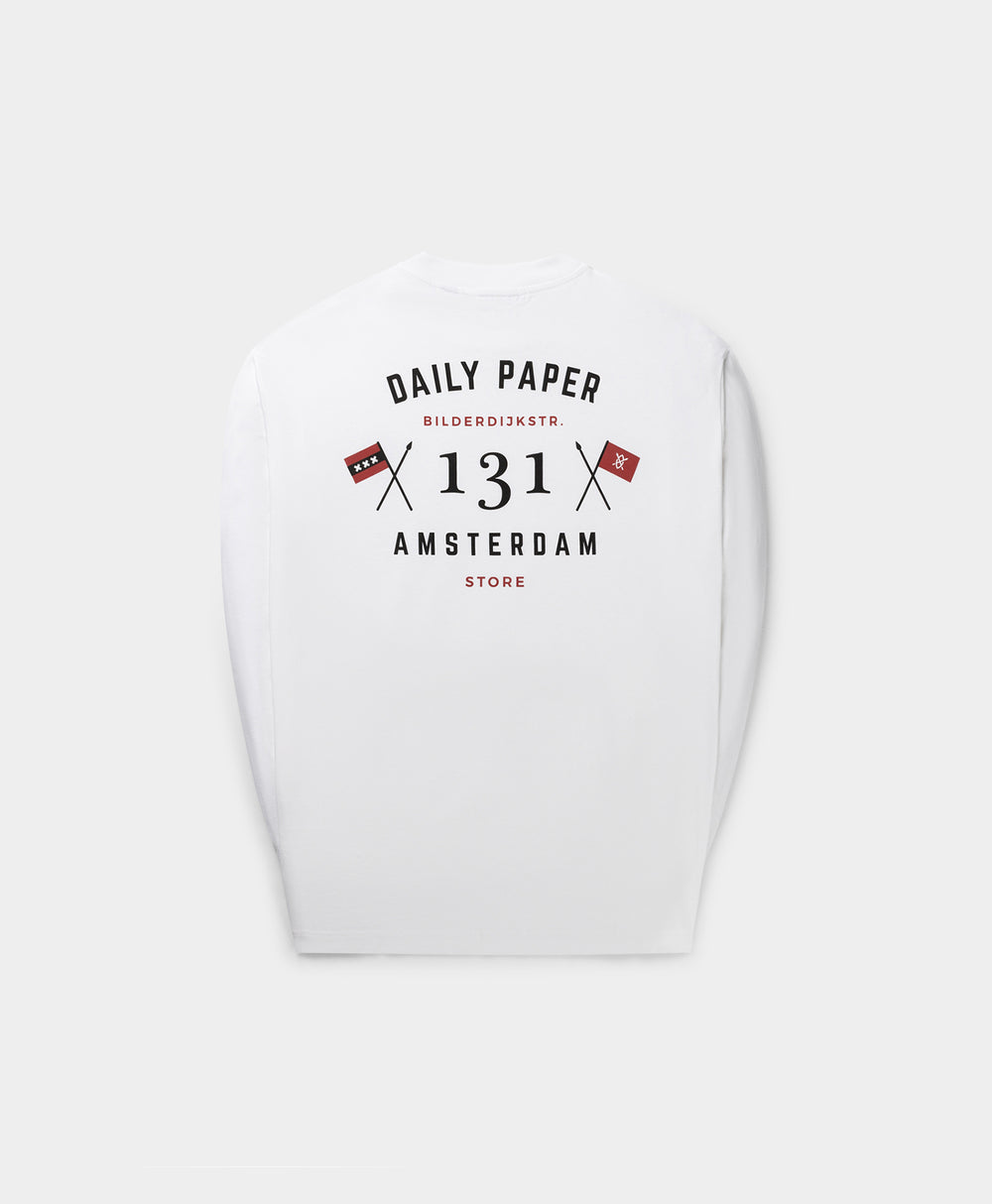 DP - White Amsterdam Flagship Store Longsleeve - Packshot - Front