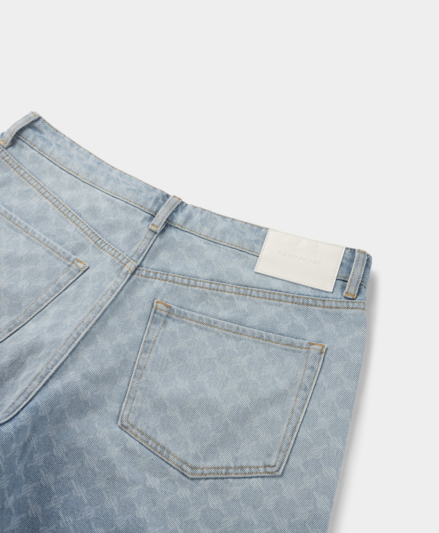 DP - Mid Blue Zella Monogram Denim Shorts - Packshot 