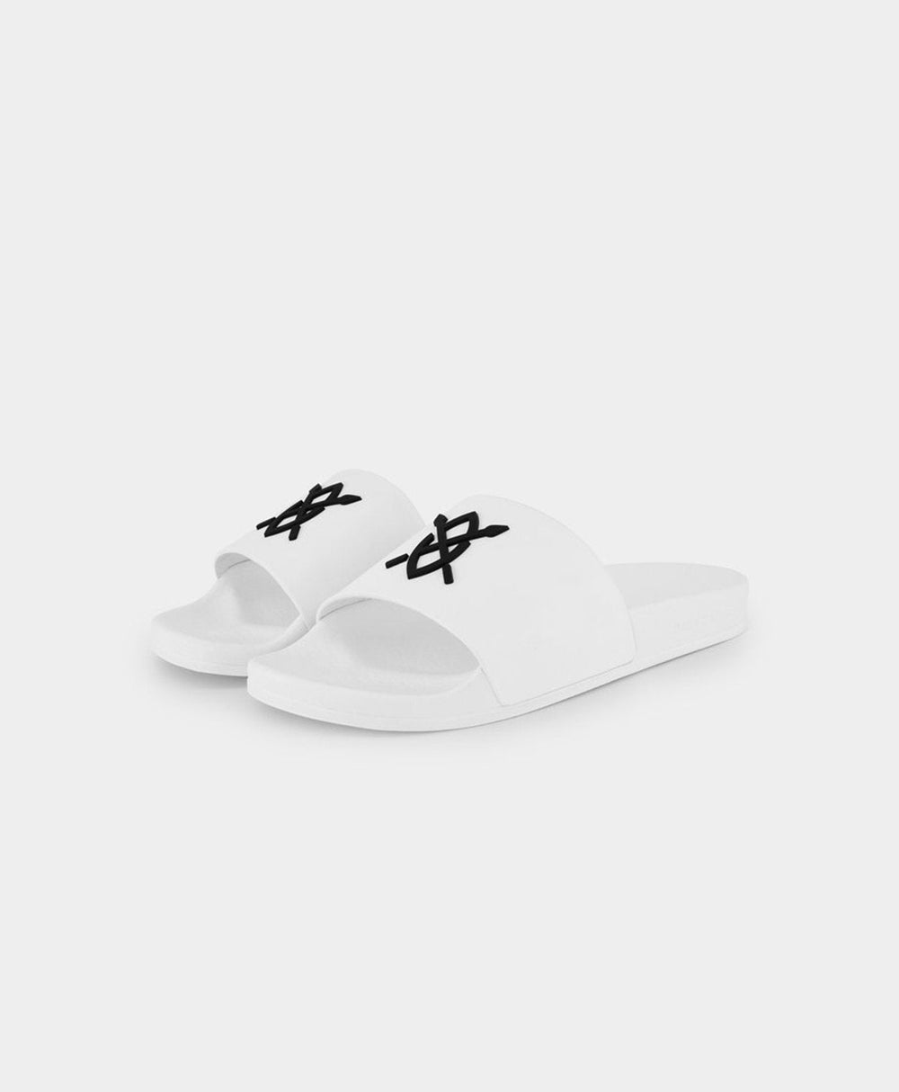 DP - White Reslider Sandals - Packshot - Front