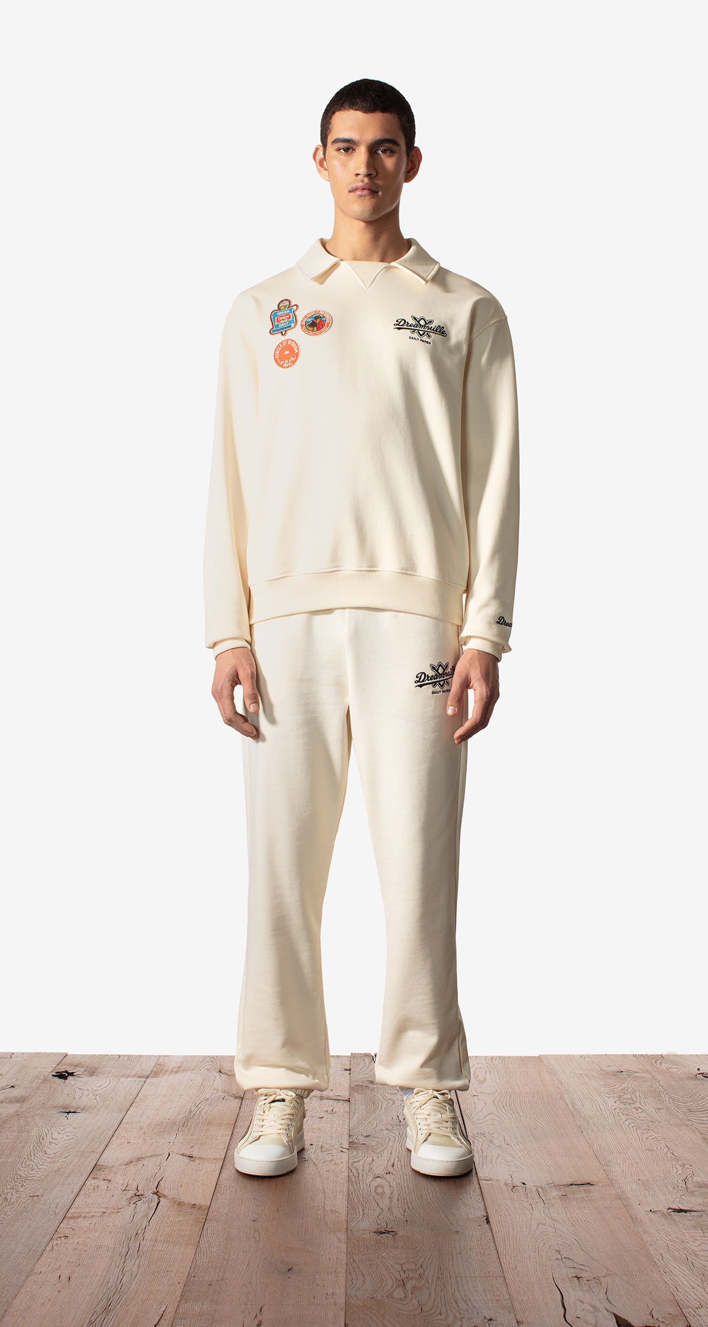DP - Daily Paper x Dreamville Cream Sweatpants - Men - Front