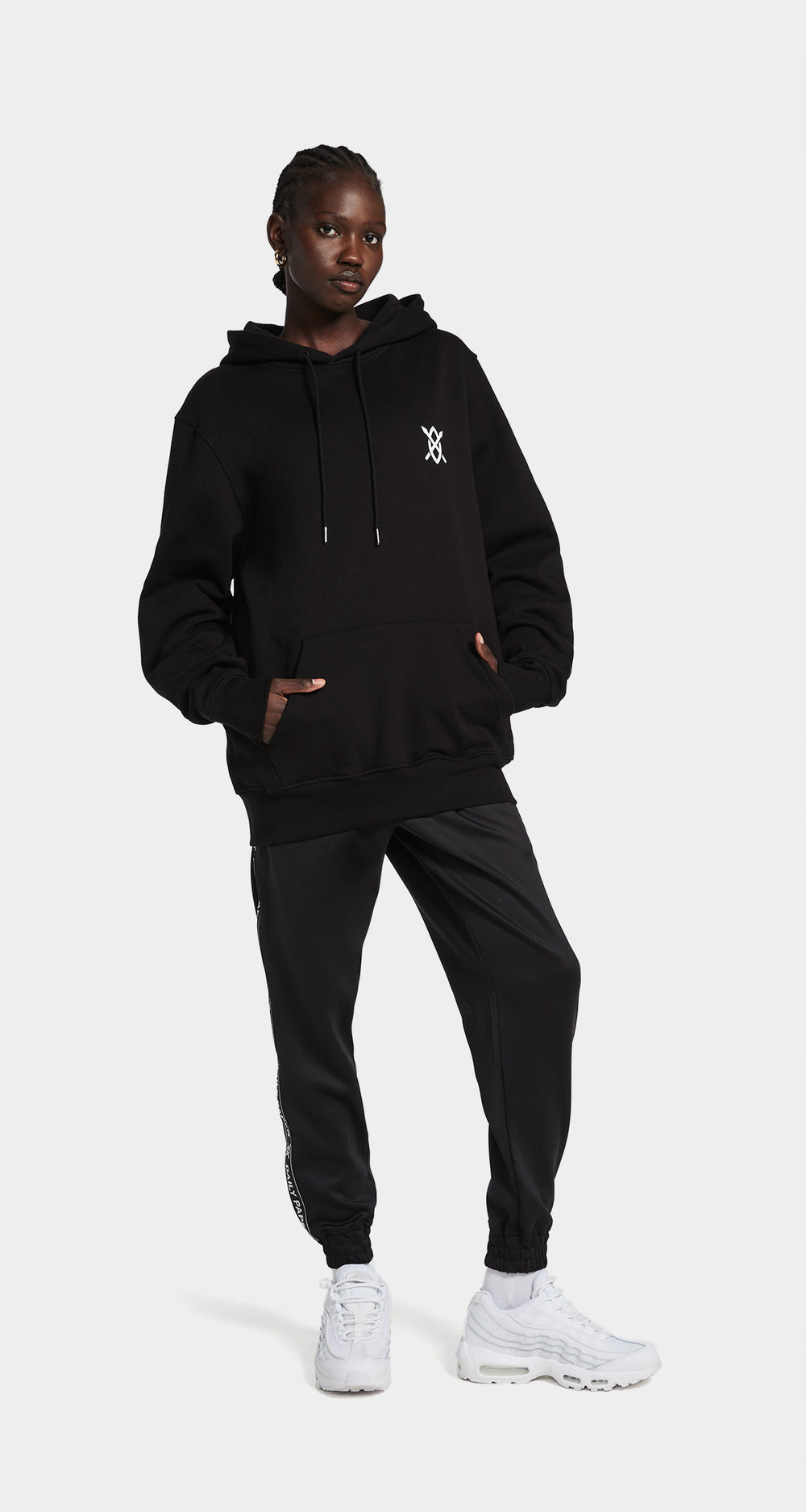 DP - Black White Amsterdam Flagship Store Hoody- Wmn - Front