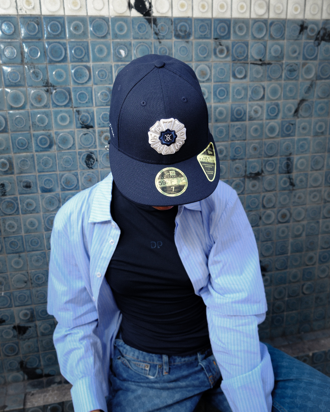 DP - Oceanside Blue Daily Paper x New Era Ile de France Cap - Modelshot - Women