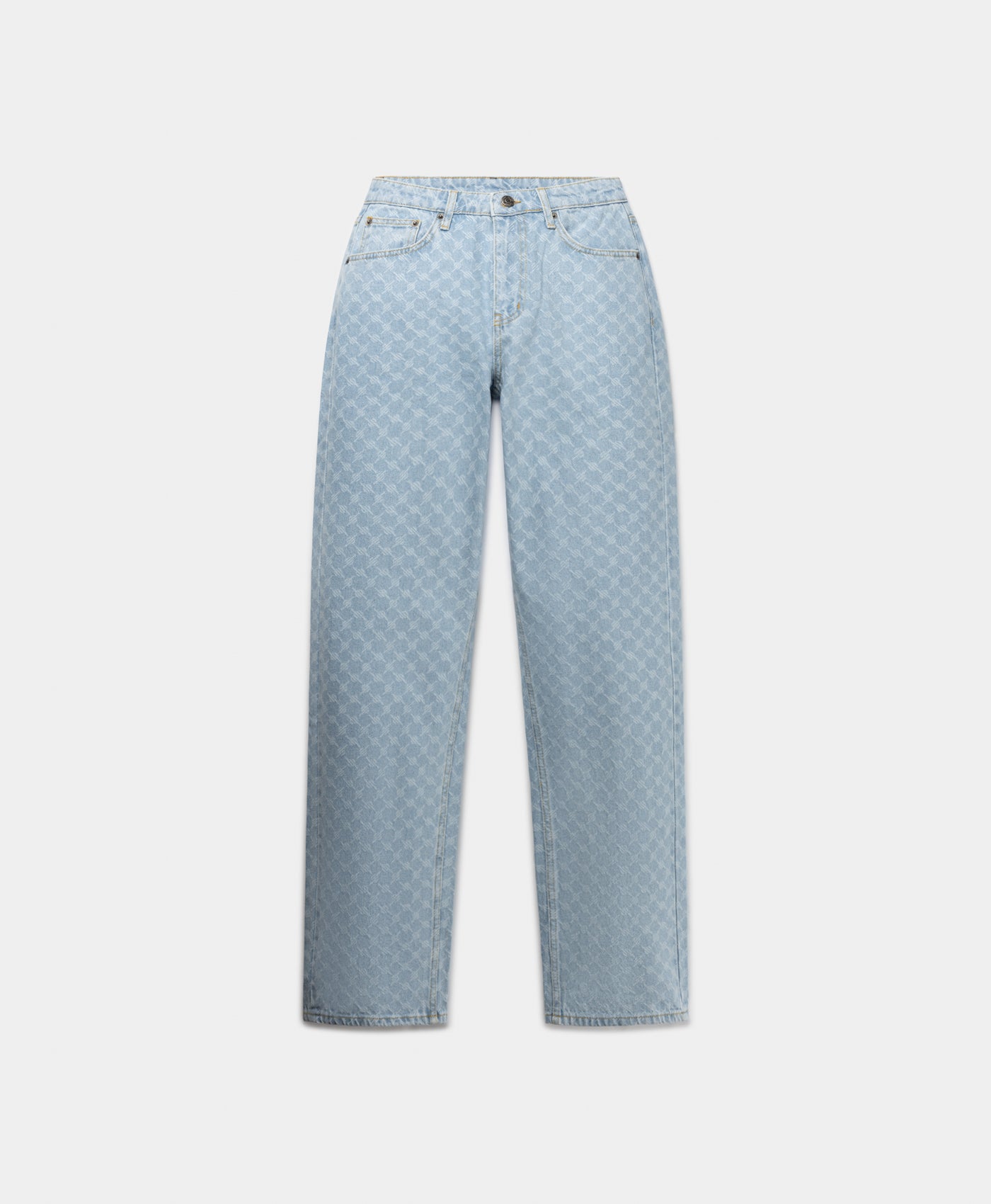 DP - Mid Blue Amba Monogram Relaxed Jeans - Packshot - Front
