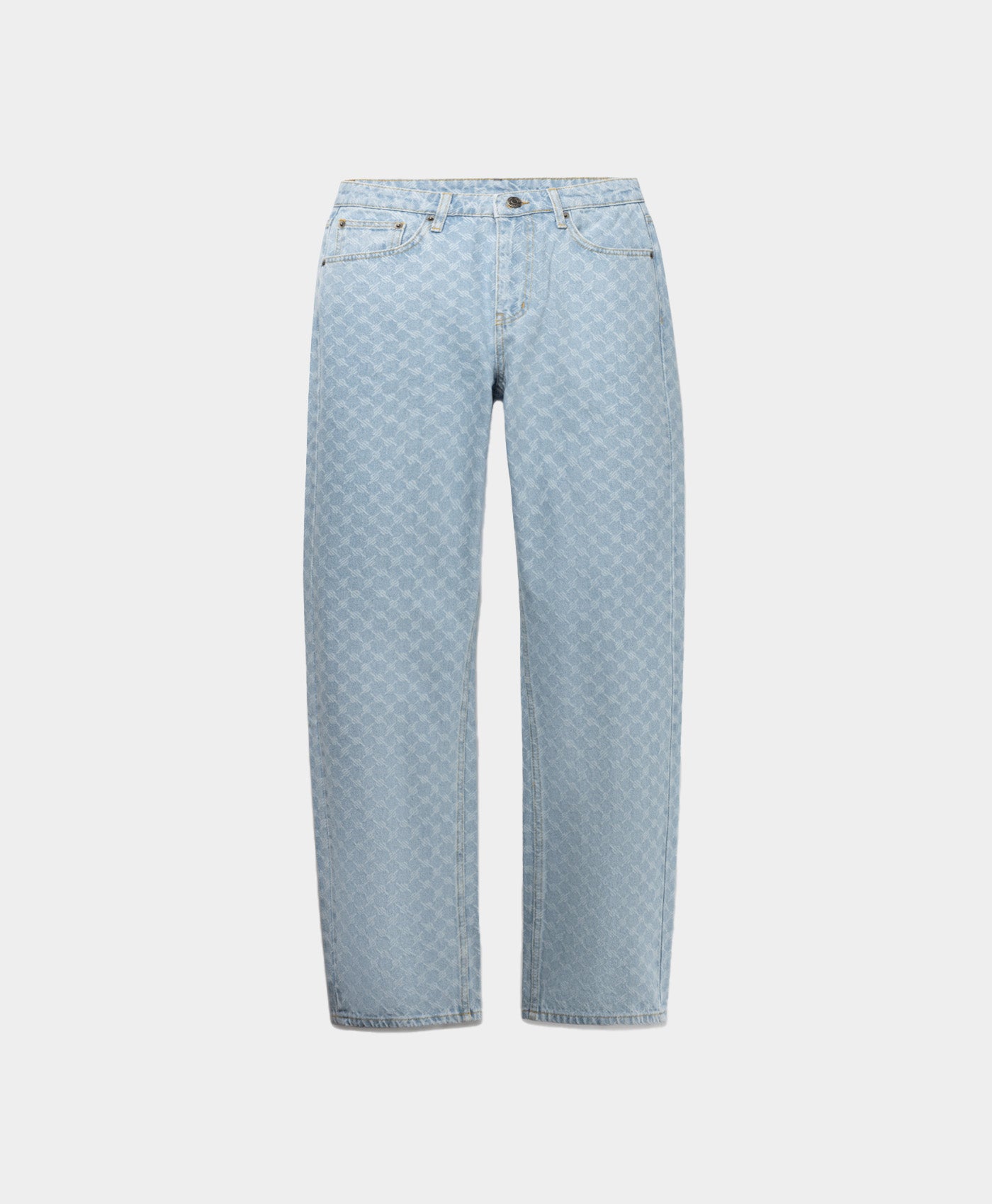 Daily Paper Mid Blue Amba Monogram Relaxed Jeans
