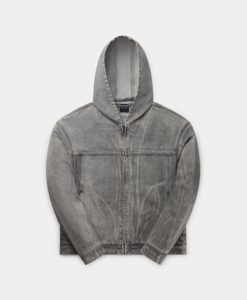 DP - Grey Balo Wax Jacket - Packshot - front 