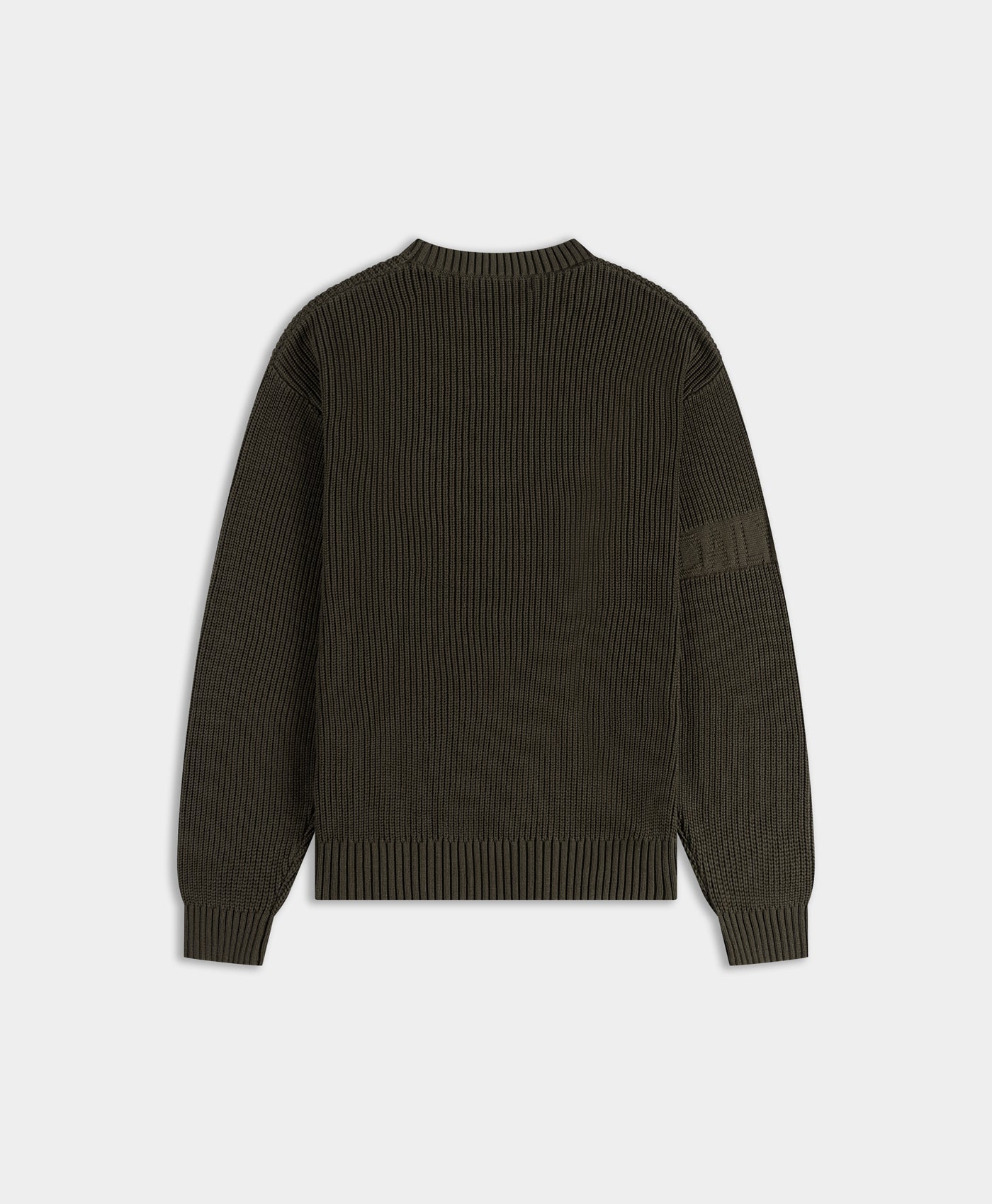 DP - Rosin Green Band Knit Sweater - Packshot - rear