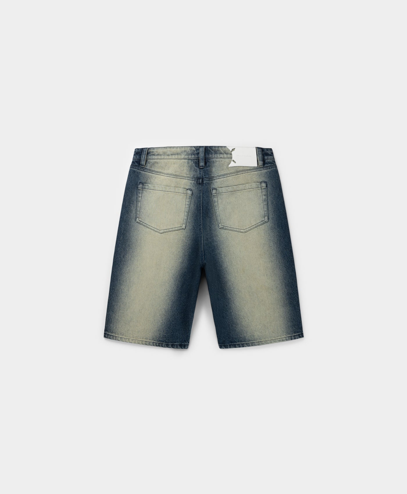 DP - Bleached Denim Blue Shorts  - Packshot - rear