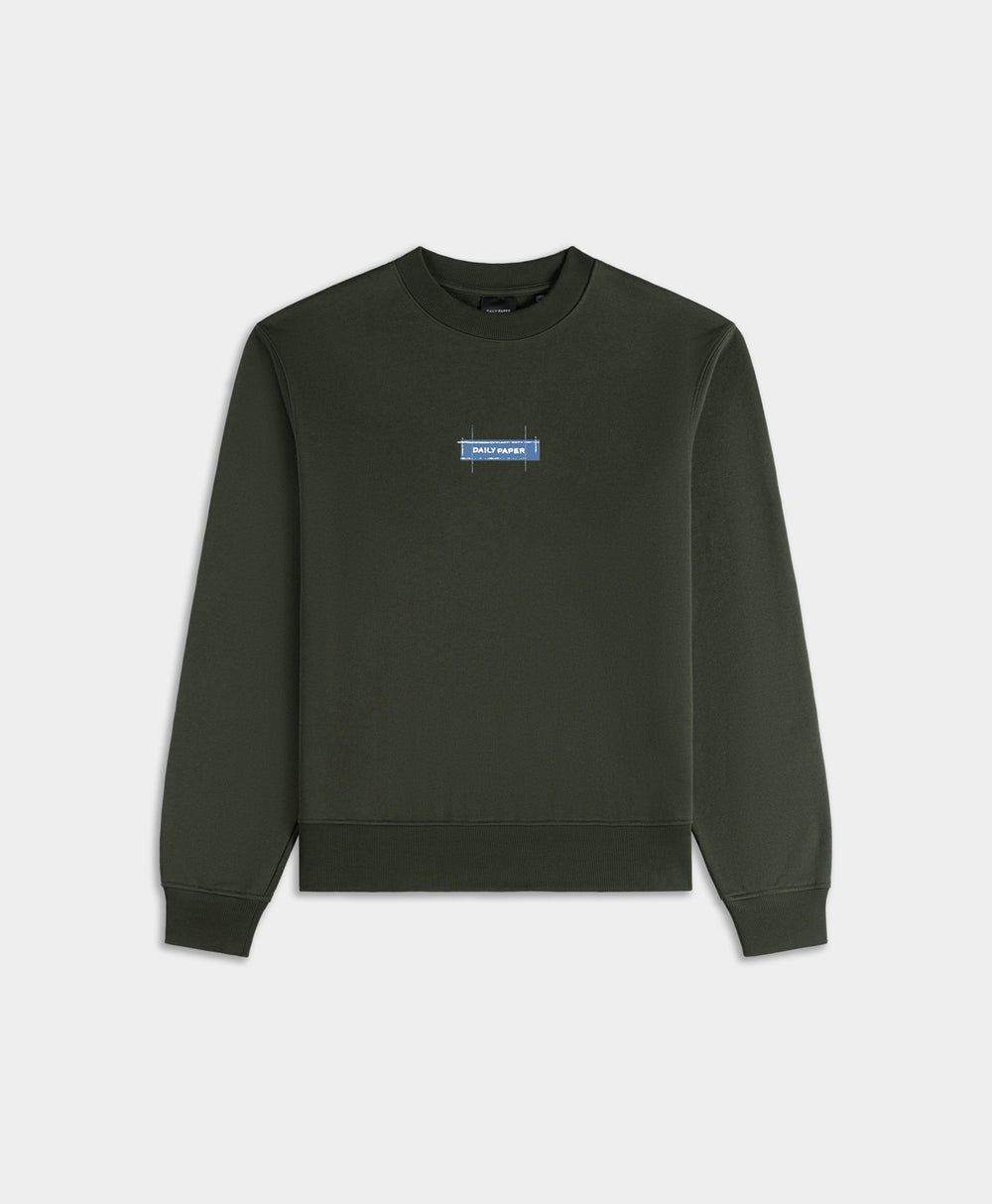DP - Green Blueprint Sweater - Packshot - Front