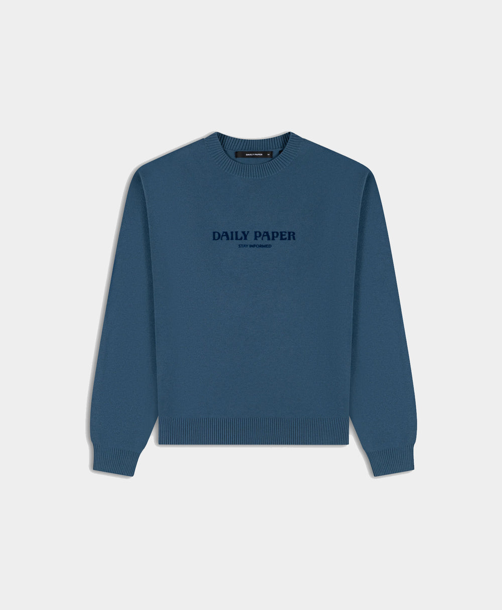 DP - Blue Dias Knit Sweater - Packshot - Front