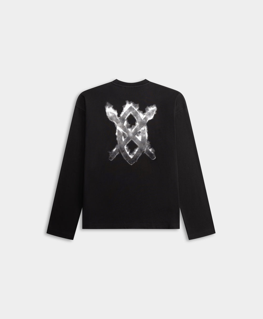 DP - Black Burning Shield LS T-Shirt - Packshot - Rear
