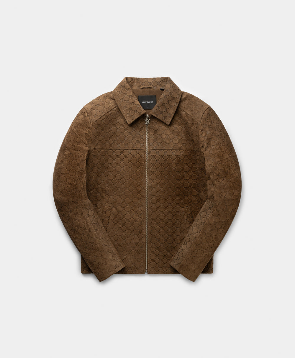 DP - Brown Camel Suede Jacket - Packshot - front 