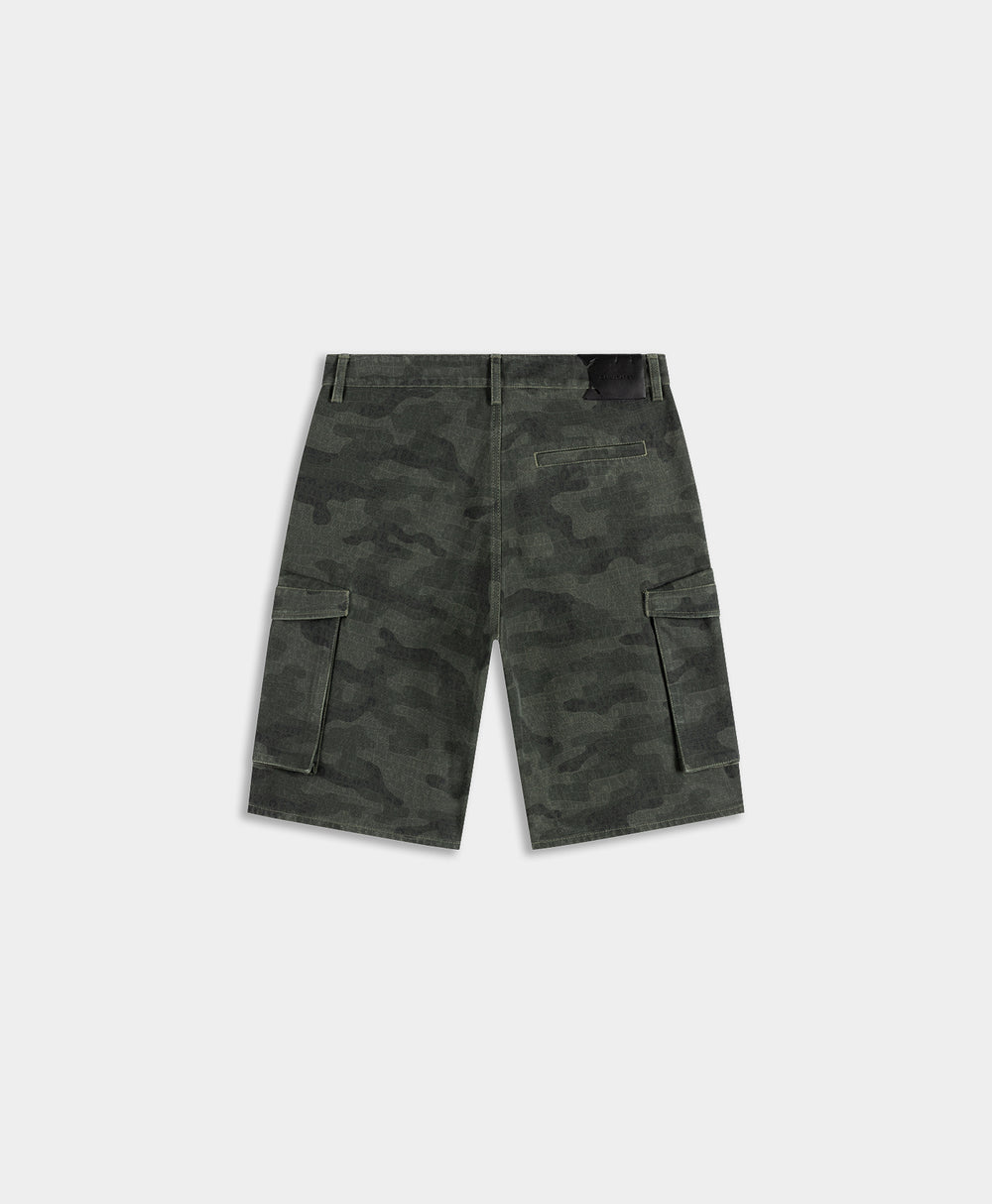 DP - AOP Camo Cargo Shorts - Packshot - rear