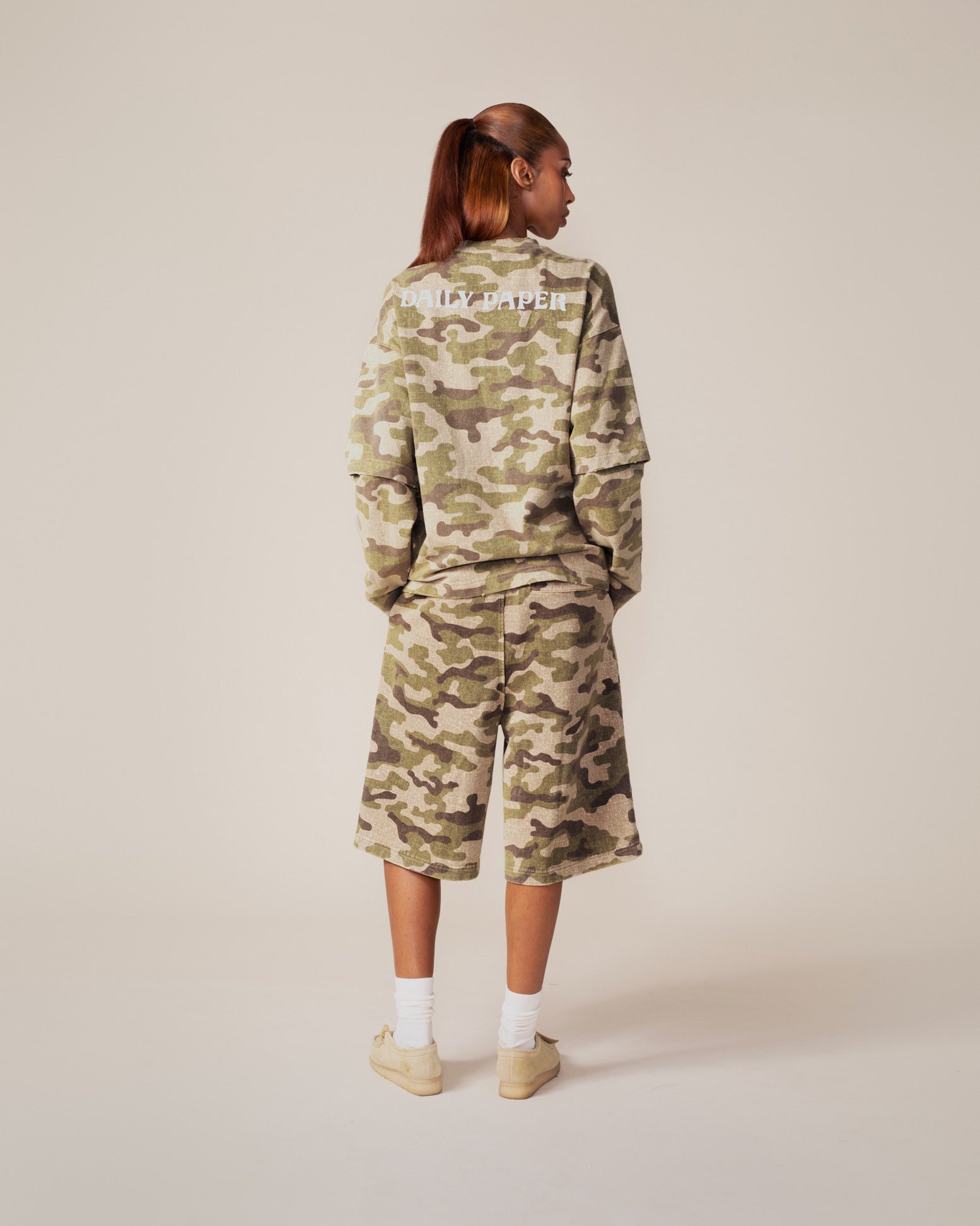 DP - Croc Camo Shorts - Modelshot - wmns