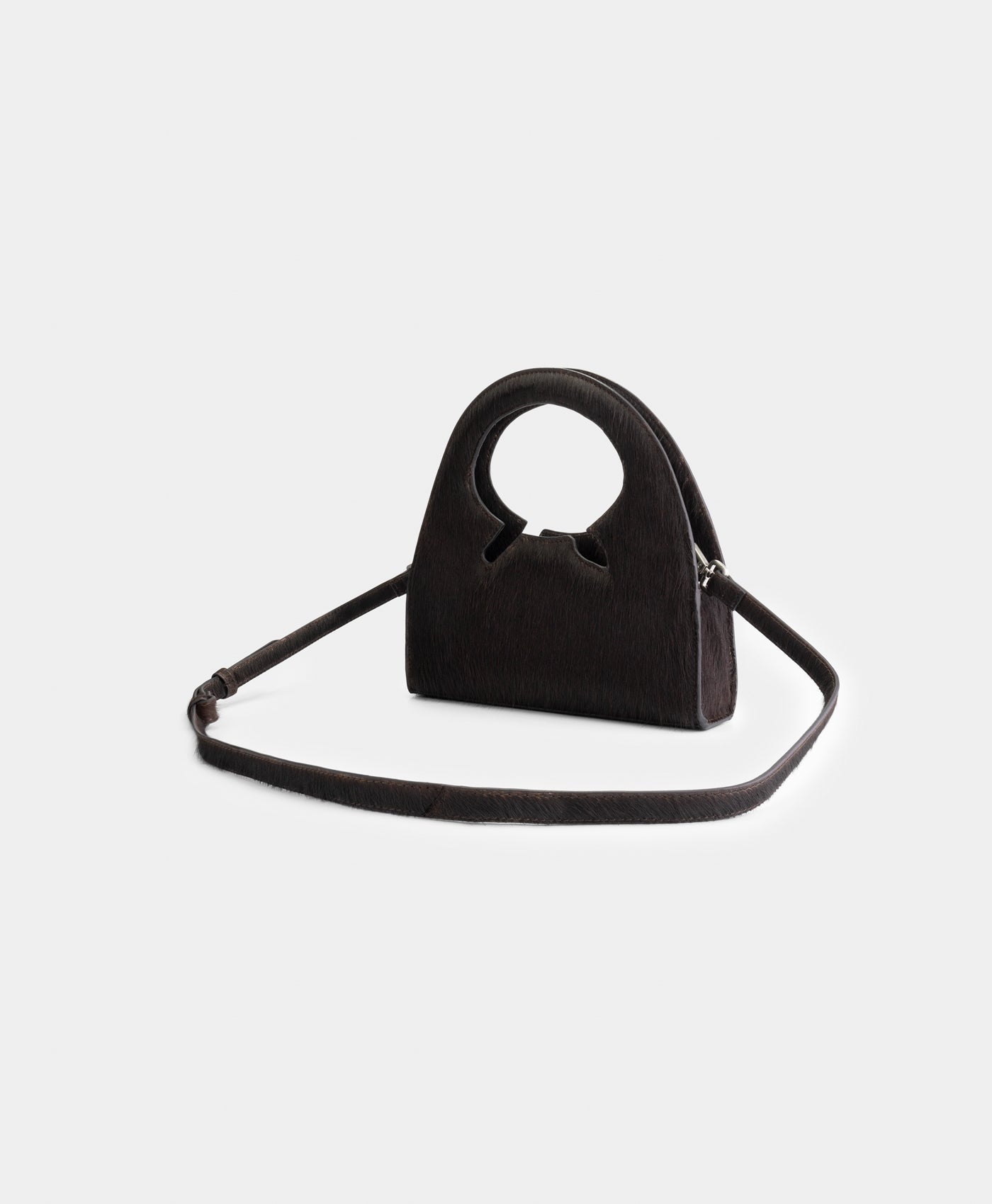 DP - Brown Cow Hair Leather Codu Small Bag - Packshot - rear