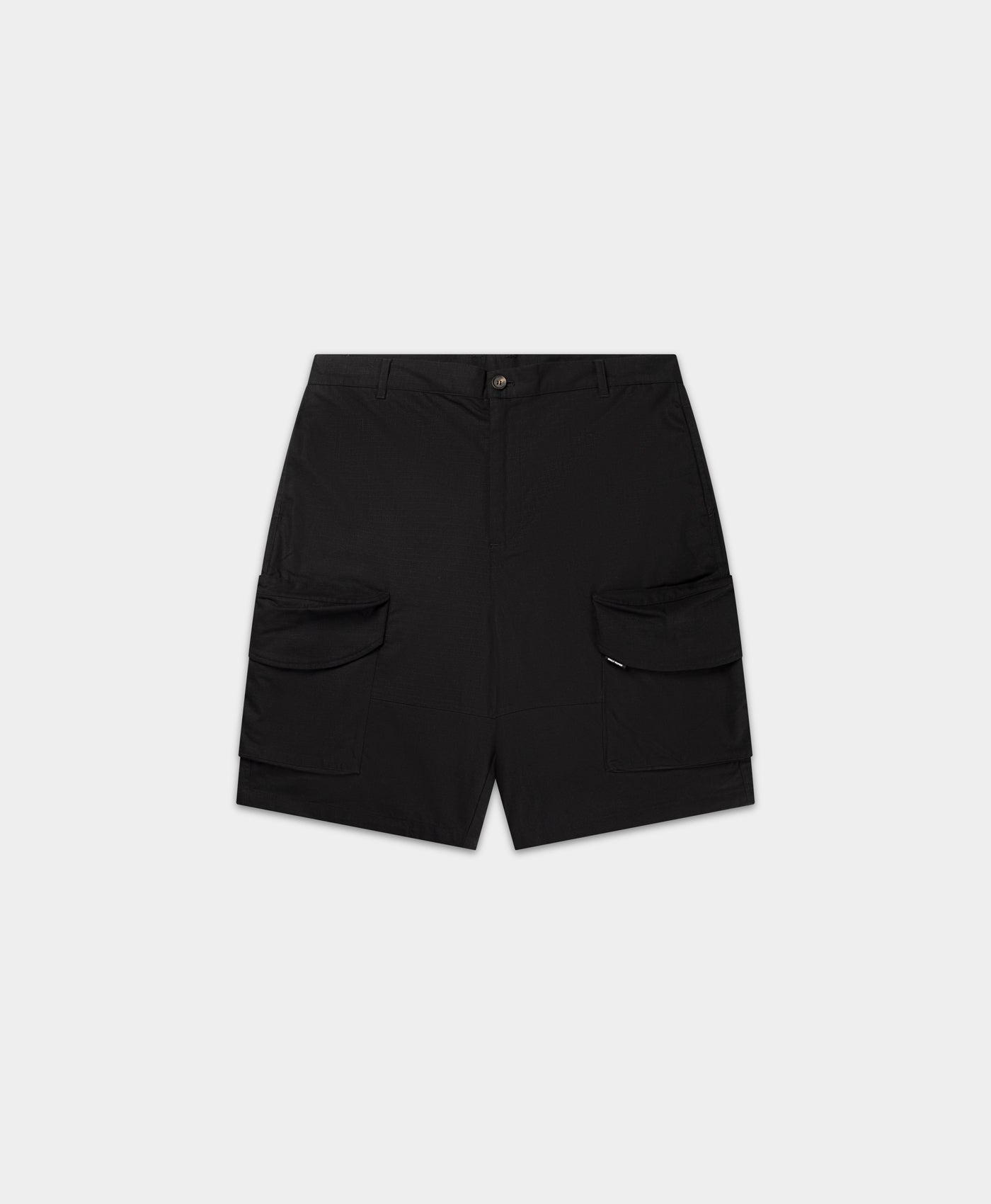 Daily Paper Black Oyster Cotton Cargo Shorts