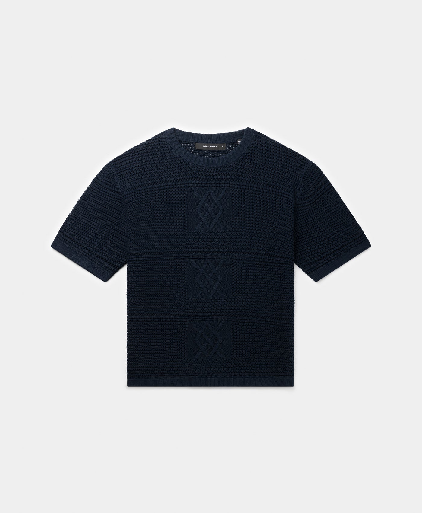 Daily Paper Maritime Blue Crochet T-Shirt
