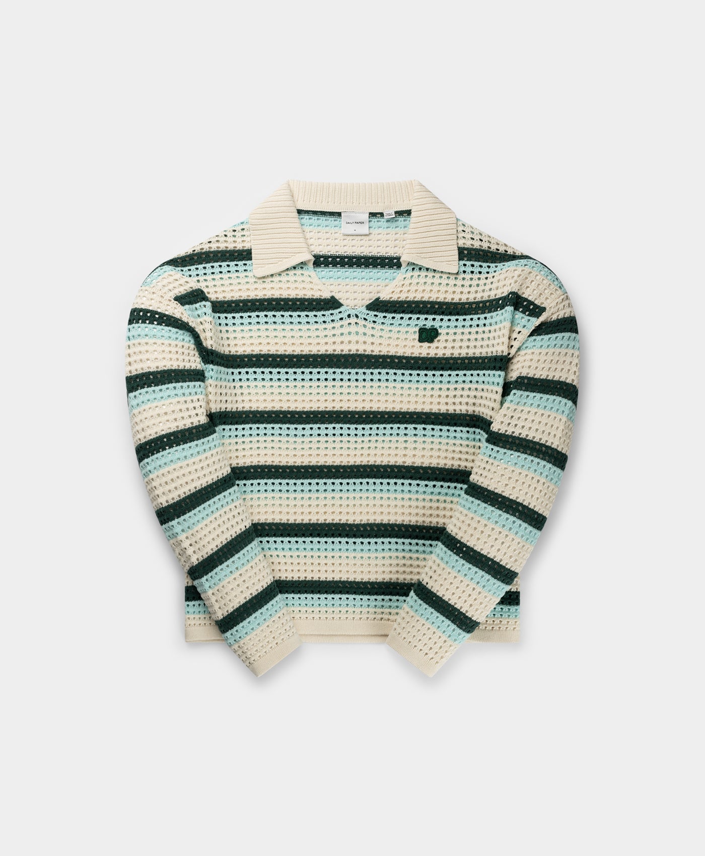 DP - Off White Crochet V-Neck Sweater - Packshot - front 