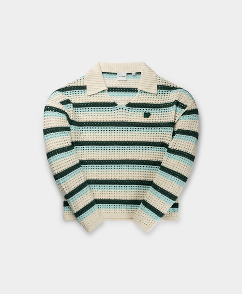 DP - Off White Crochet V-Neck Sweater - Packshot - front 