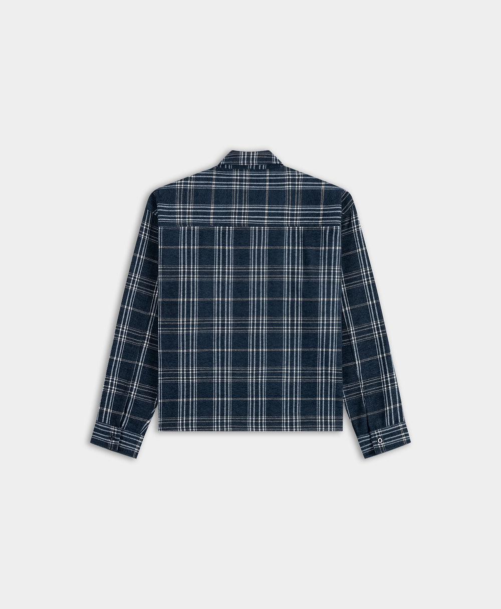 DP - Brilliant Blue Chenille LS Shirt - Packshot - rear